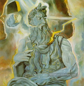  Michelangelo Painting - after Michelangelo s Moses on the Tomb of Julius II in Rome Salvador Dali